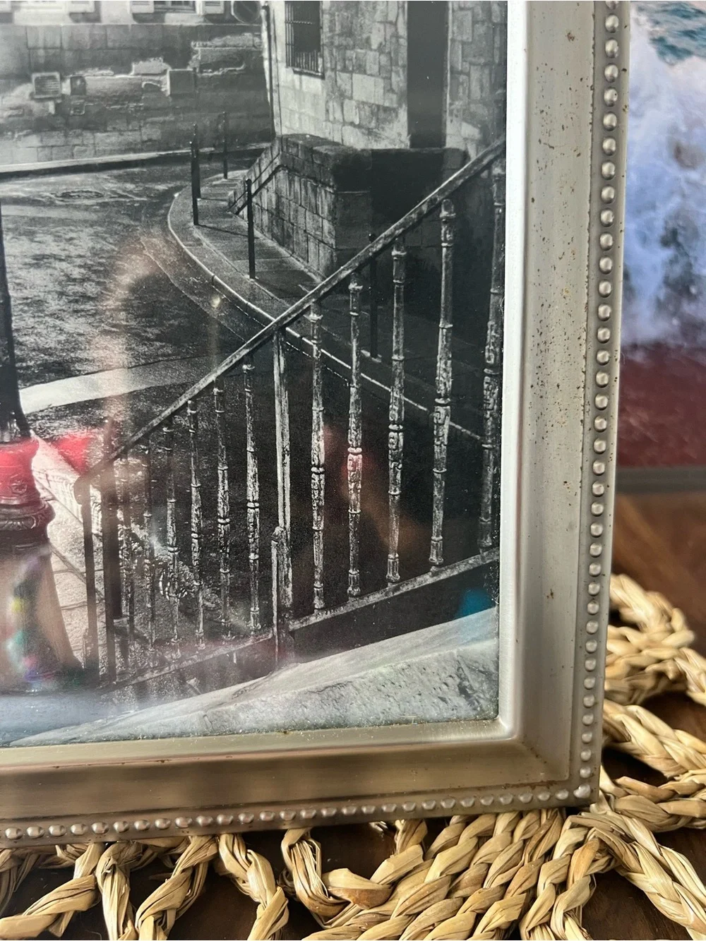 Silver Beaded Photo Frame